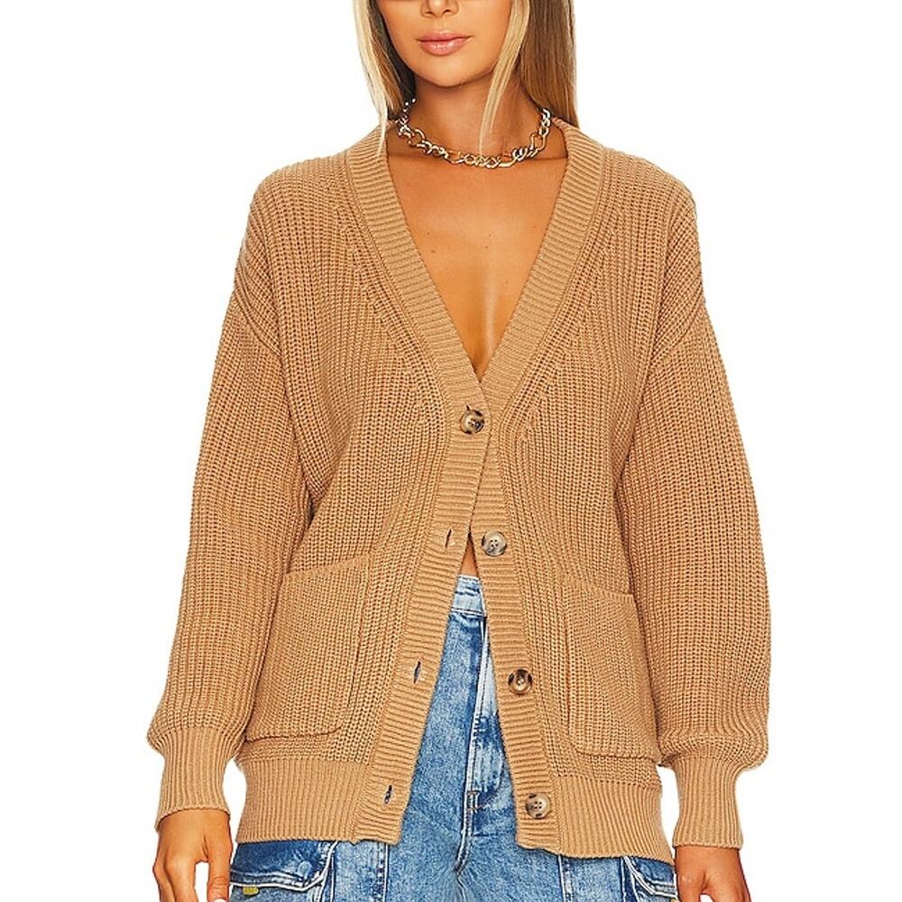 Callahan Cozy Camel The Cardigan Sweater Size XS